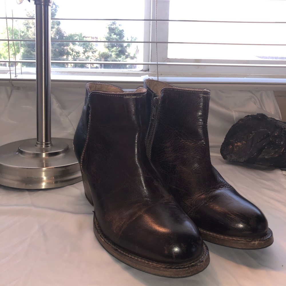 Bed Stu Leather High Heel Boots